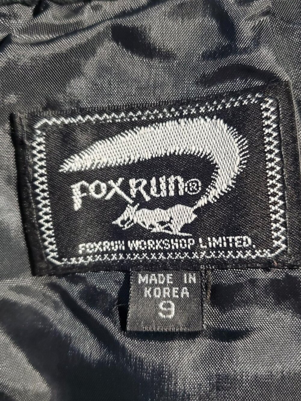 FoxRun Vintage 80s black suede skirt sz 9 - Picture 2 of 16